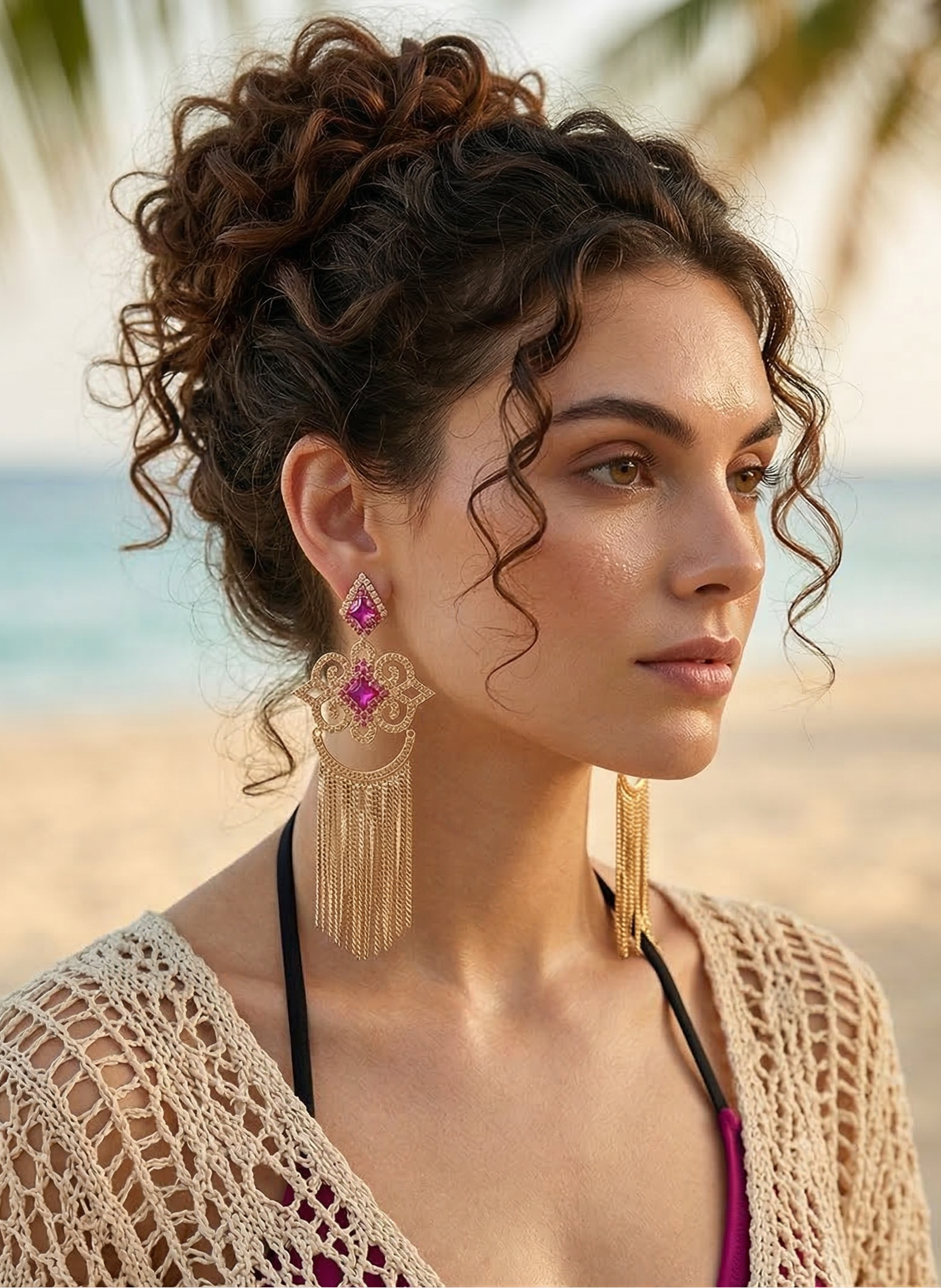 Magenta Chandelier EXTRAS